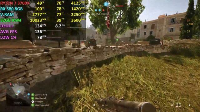 Battlefield 5 - RX 580 8GB + Ryzen 7 3700X | Low Settings смотреть онлайн