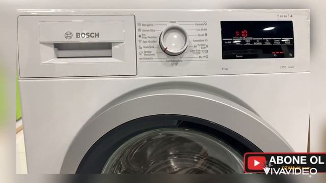 Bosch Marka çamasır #WAU24T90TR model 9 kğ A+++ çamasır makinesi kullanım bilgisi. смотреть онлайн