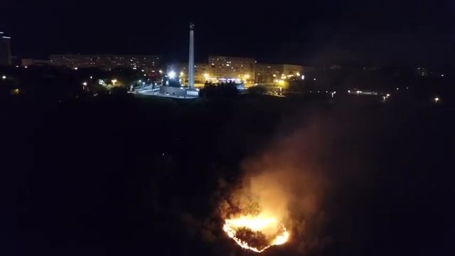 Пожар из-за салюта в Ульяновске смотреть онлайн