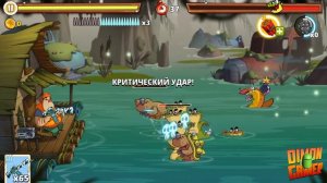 Прохождение игры Swamp Attack 2 (Android) #3 (Енот Роки)