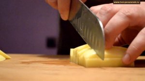 Как правильно и быстро нарезать картофель кубиками