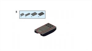 Лего мини танк  Grille 15