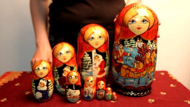 Матрёшка Русская тройка | Матрешка тройка