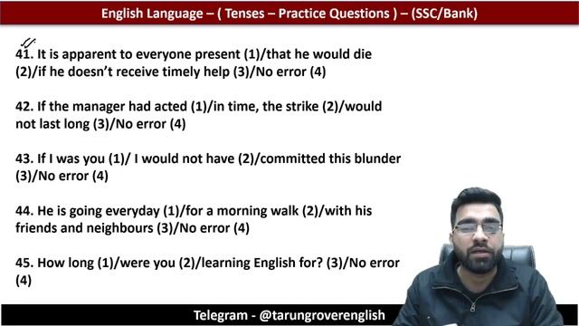 100+ Exam Oriented Practice Questions | Tenses | CET, SSC CGL,CHSL, CDS, Bank Exam | Tarun Grover смотреть онлайн
