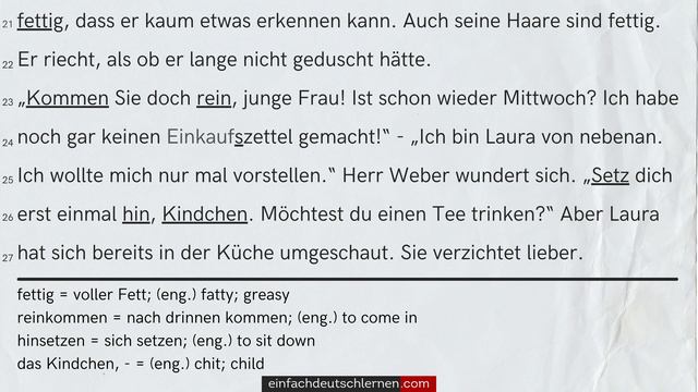 #701 Geschichte zum Lesen & Hören | Thema: Der seltsame Nachbar | Deutsch lernen durch Hören B1-B2 смотреть онлайн