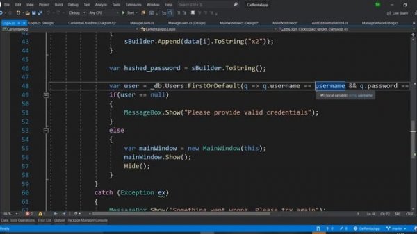 Building a C# Winforms Application - Setup User Roles | Trevoir Williams