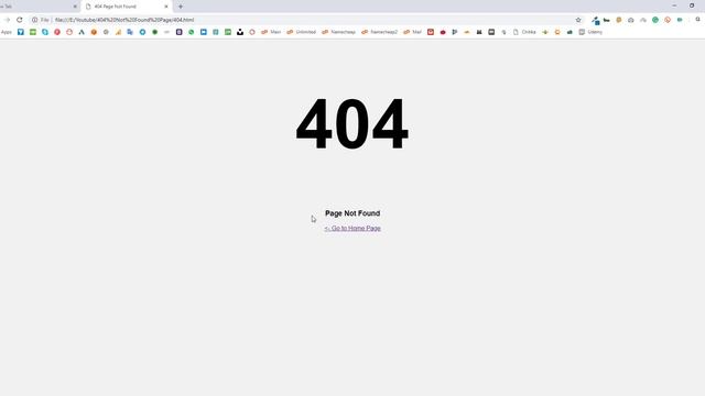 404 Page Not Found Page Design Usign HTML And CSS смотреть онлайн