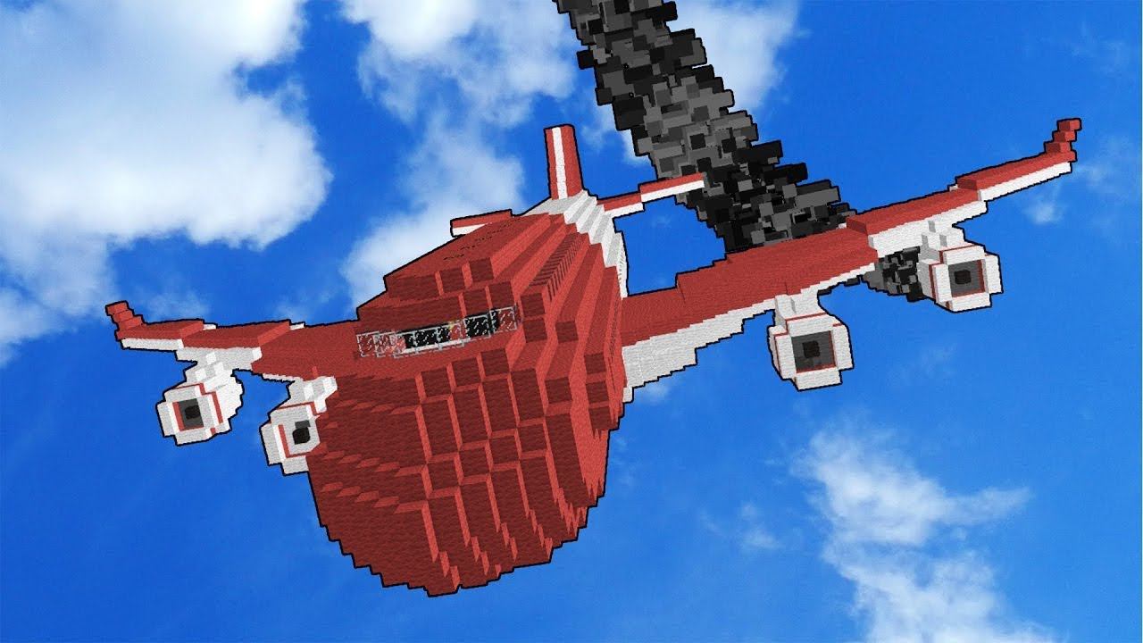 Building an airplane in minecraft I #Minecraft Building #2 [Airplane] смотреть онлайн