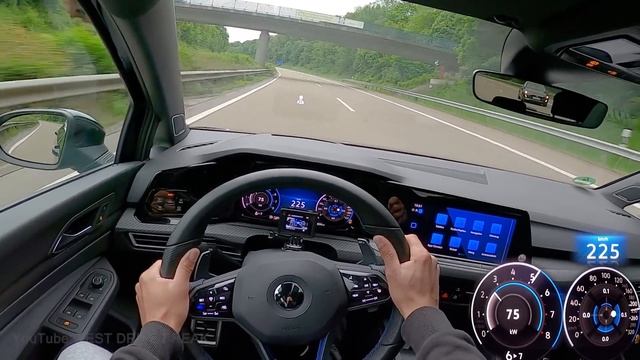 2021 Volkswagen Golf 8 R 2.0 TSI 320 PS TOP SPEED AUTOBAHN DRIVE POV смотреть онлайн