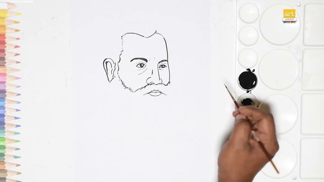 Leo Tolstoy Drawing || How To Draw Leo Tolstoy Drawing Step By Step