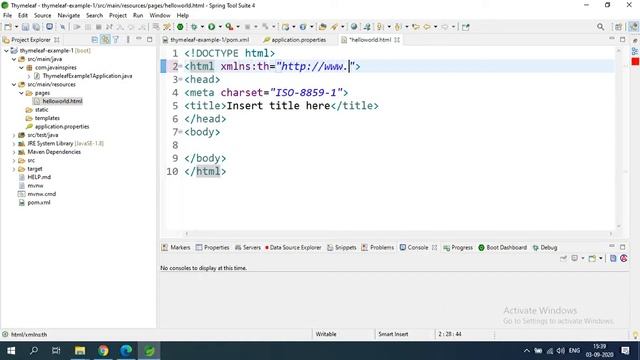 Thymeleaf Hello World Example | Thymeleaf Examples | Java Inspires смотреть онлайн