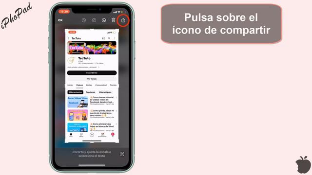 Como mandar una captura de pantalla por whatsapp iPhone смотреть онлайн