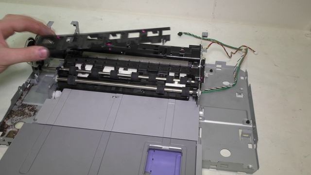 Ремонт принтера HP Photosmart C7280, C6180, C7250, С6150.(Сборка до блока сканера). смотреть онлайн