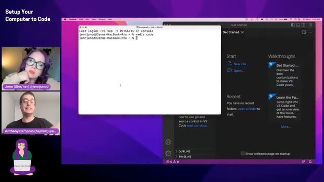 Teach Jenn How to Setup her Computer ? with Anthony Campolo смотреть онлайн