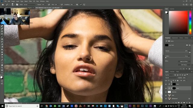 LIVE PORTRAIT PHOTOSHOP EDIT OF STEPHANIE KRISTIN HERON USING DODGE AND BURN AND IRIS BLUR смотреть онлайн