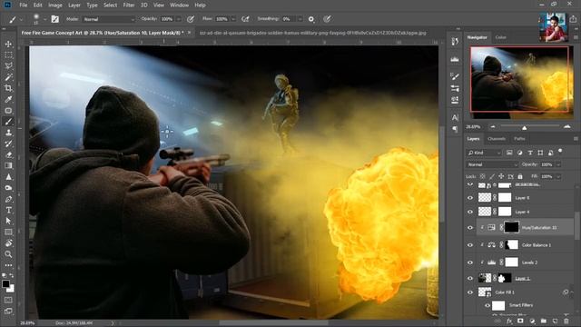 Free Fire Concept Art In Photoshop | Photo Manipulation Tutorial смотреть онлайн