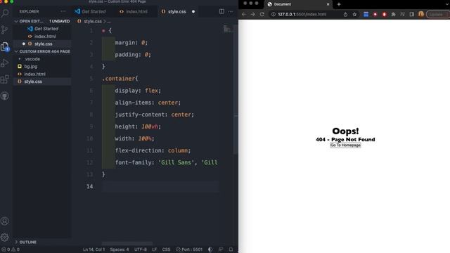 How To Create A Error 404 Page Using HTML & CSS смотреть онлайн