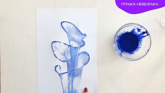 Рисуем нитками и красками на бумаге. Необычное рисование. смотреть онлайн