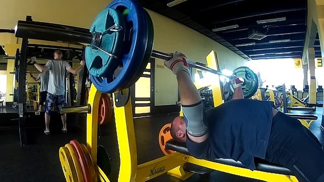 Д 1, Жим лежа с паузой (1 сек.) на груди, 70 кг. смотреть онлайн