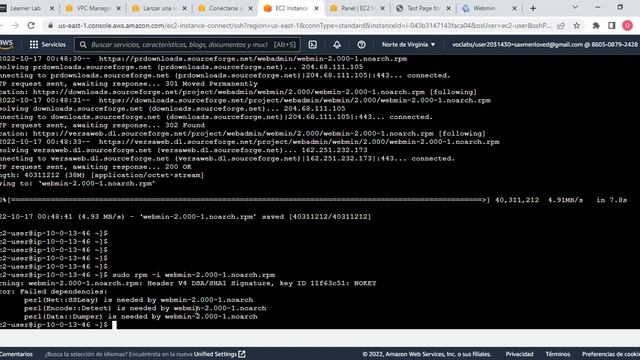Lab- Creación VPC, Lanzamiento EC2, Configuración de Servidor WEB y administración por GUI смотреть онлайн