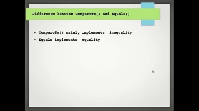 Java Interview Question #8: What is difference between compareTo() and equals() смотреть онлайн