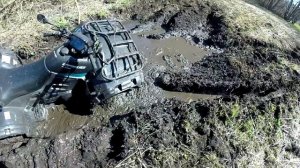 Квадроцикл #12 в грязи и по речке