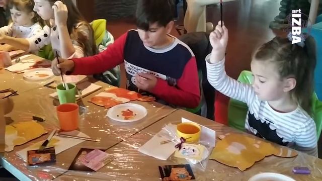 ART IZBA KIDS: РИСУЕМ КОТИКА НА АРТ-БОРДАХ/ АРТ-ВЕЧЕРИНКА ДЛЯ ДЕТЕЙ смотреть онлайн