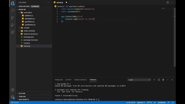 MEAN Stack App Part 1: Setting up Server with NodeJS & ExpressJS and MongoDB With Mongoose смотреть онлайн