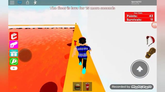 Играю в роблокс мини - игру пол это лава смотреть онлайн