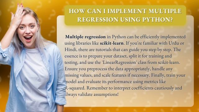 How Can I Implement Multiple Regression Using Python? смотреть онлайн