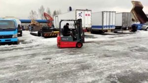 Вилочный трехопорный электро погрузчик Nichiyu FBT15PN