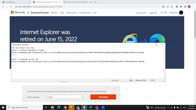 Restore Database SQL Server смотреть онлайн