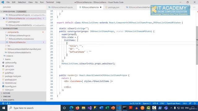 61 Display List Items of a List using React Part 1 смотреть онлайн