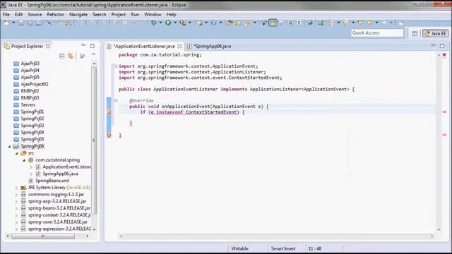 Spring (Tutorial 06 - Context Events) смотреть онлайн