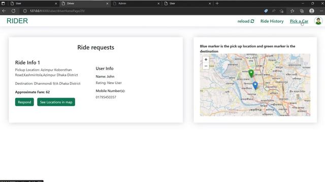 RIDER - Ride Sharing and Car Rental Website смотреть онлайн