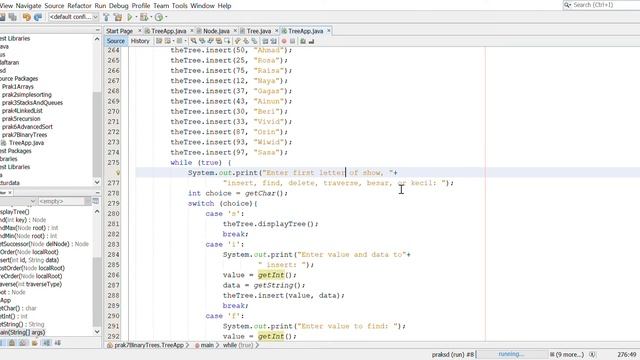 Binary Trees Java in NetBeans смотреть онлайн