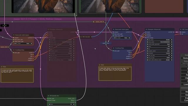 ComfyUI Impact Pack - Reencode Latent: Generating Images by Blending SDXL and SD1.5 смотреть онлайн