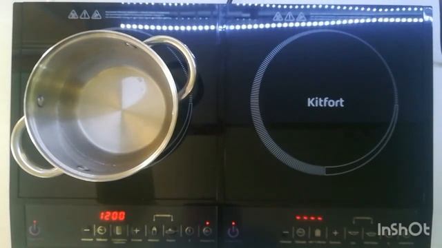 Какая вода закипит быстрее? Обзор индукционной плиты Kitfort КТ-104 смотреть онлайн