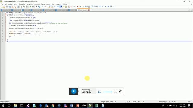 Excel Data Driven Automation with Protractor смотреть онлайн