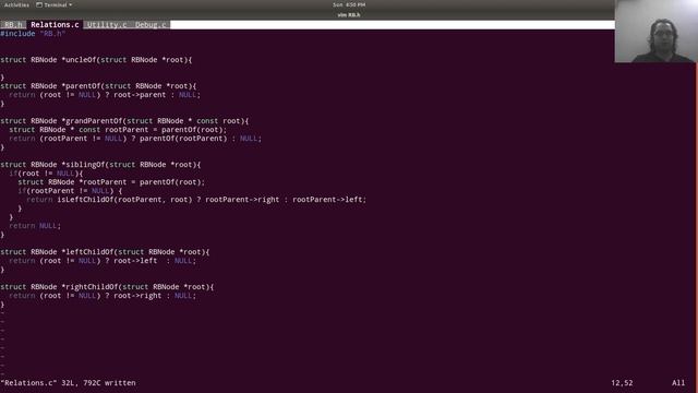 Red And Black Tree Implementation in C - Part 1 : writing helper functions смотреть онлайн