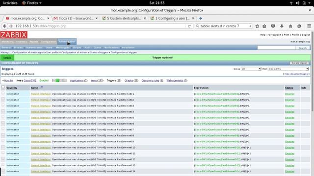 Linux Monitoring with Zabbix Part VIII (Zabbix Actions) смотреть онлайн