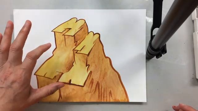 Рисуем декоративную иконописную горку акварелью. Иконопись. смотреть онлайн