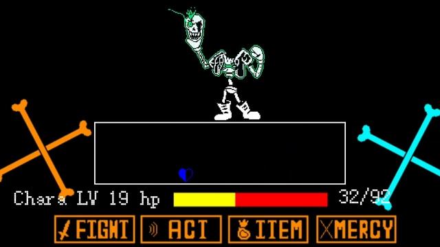 Undertale Disbelief Papyrus Expert mode phase 6 animation remake смотреть онлайн