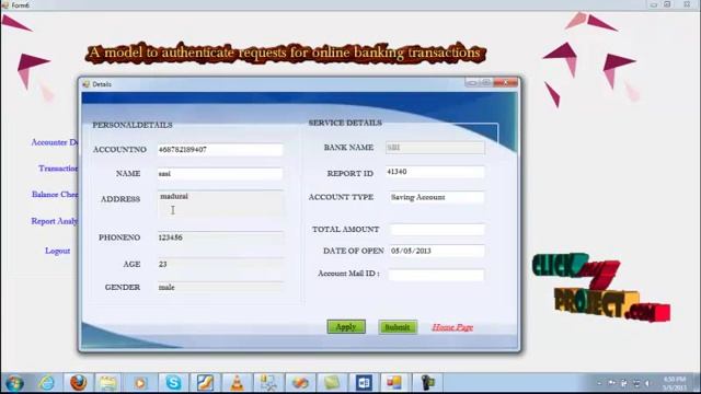 Final Year Projects | A model to authenticate requests for online banking transactions смотреть онлайн