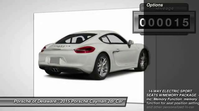 2015 Porsche Cayman Newark DE P184623 смотреть онлайн