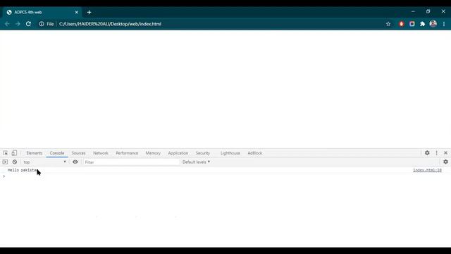 Java script console window and expression ADPCS 4th Sir Haider Ali Superior College TTS #Javascript смотреть онлайн