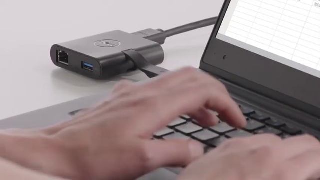 Dell DA200 Adapter USB-C to HDMI VGA Ethernet and USB 3.0 Connectivity смотреть онлайн