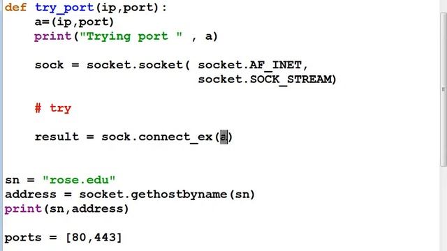 CIT1203#2670 R - Port scan, lists, dictionaries (Chapter 5) Rec 04-16-19 смотреть онлайн