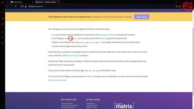 How to Bridge Telegram and Matrix / Element смотреть онлайн