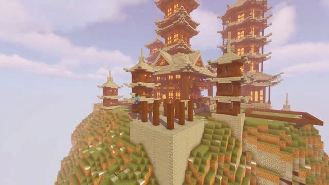 [4K] Японская деревня в горах - Minecraft Timelapse by Danchik1949 + DOWNLOAD смотреть онлайн